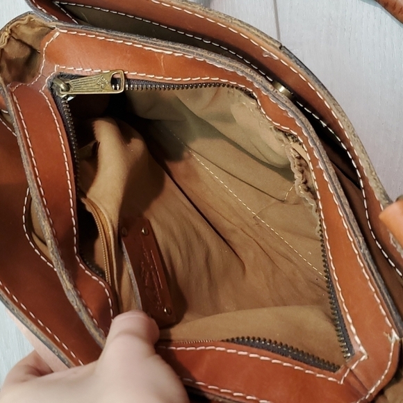 Patricia Nash Rienzo Leather Bag Satchel Tote - Picture 10 of 16